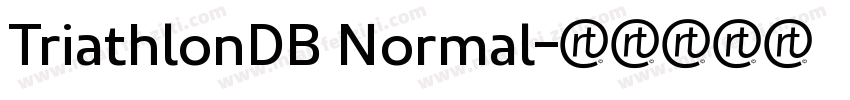 TriathlonDB Normal字体转换